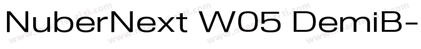 NuberNext W05 DemiB字体转换